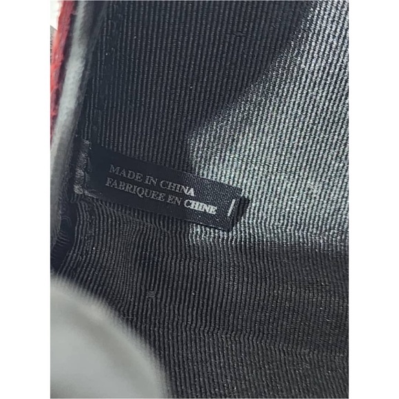 Authentic Moschino Croc Leather Clutch Red - Picture 9 of 11